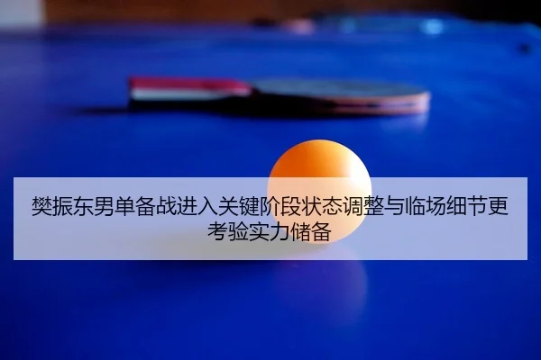 樊振东男单备战进入关键阶段状态调整与临场细节更考验实力储备